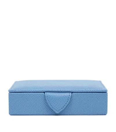 SMYTHSON SMALL PANAMA LEATHER JEWELLERY BOX
