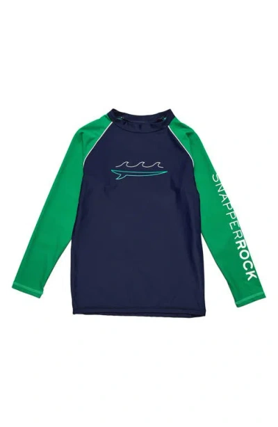 SNAPPER ROCK SNAPPER ROCK KIDS' WAVE LONG SLEEVE RASHGUARD
