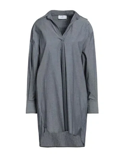 SOALLURE SOALLURE WOMAN MINI DRESS GREY SIZE 8 COTTON