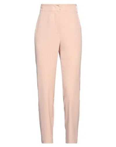 SOALLURE SOALLURE WOMAN PANTS BLUSH SIZE 4 POLYESTER, ELASTANE