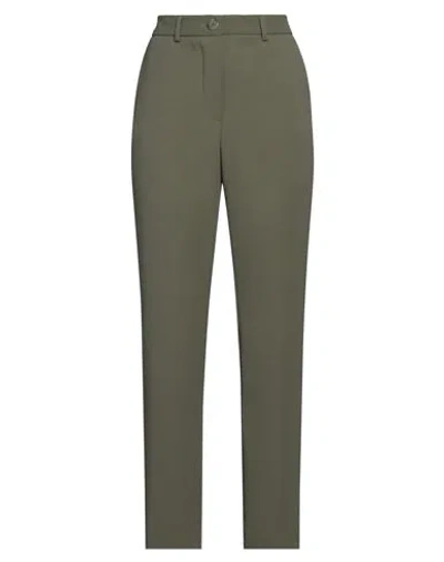 SOALLURE SOALLURE WOMAN PANTS SAGE GREEN SIZE 10 POLYESTER