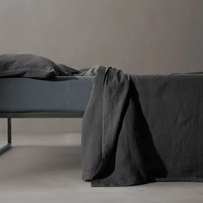 SOCIETY LIMONTA REM LINEN FLAT SHEET, KING/QUEEN