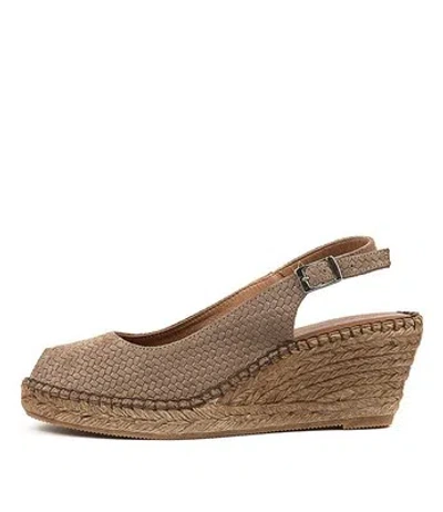 SOFIA CRUZ SOFIA CRUZ ANA 11 SC TAUPE PRINT WOMENS SHOES CASUAL SANDALS HEELED