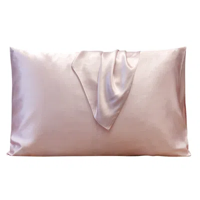 SOFT STROKES SILK PURE MULBERRY SILK PILLOWCASE - STANDARD SIZE - BABY PINK