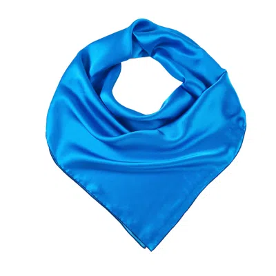 SOFT STROKES SILK WOMEN'S PURE SILK SCARF GLACIER SOLID COLOUR COLLECTION SKY BLUE LARGE