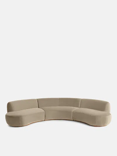 SOHO HOME ALINE SERPENTINE SECTIONAL SOFA