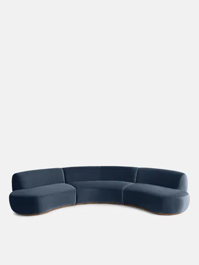 SOHO HOME ALINE SERPENTINE SECTIONAL SOFA