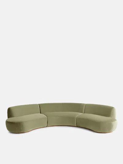 SOHO HOME ALINE SERPENTINE SECTIONAL SOFA