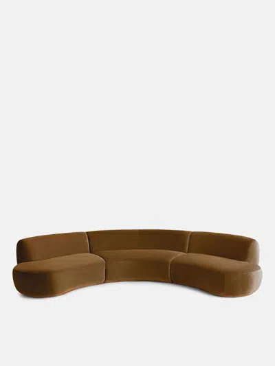 SOHO HOME ALINE SERPENTINE SECTIONAL SOFA