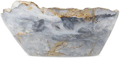 SOHO HOME BLUE JASPER STONE MEDIUM BOWL