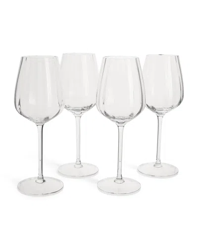SOHO HOME SET OF 4 PEMBROKE WHITE WINE GLASSES