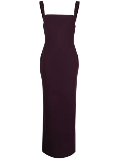 SOLACE LONDON JONI SQUARE-NECK SLEEVELESS GOWN