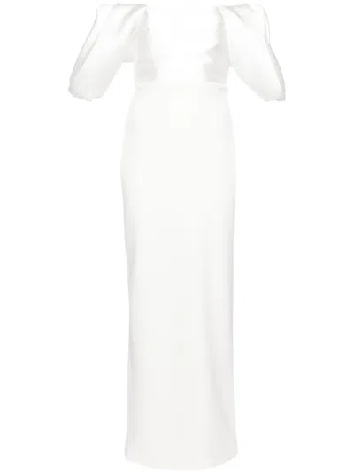 SOLACE LONDON SIAN OFF-SHOULDER GOWN