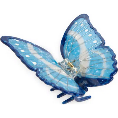 SOLAR ECLIPSE SOLAR ECLIPSE HAND-PAINTED MORPHO BUTTERFLY CLAW HAIR CLIP