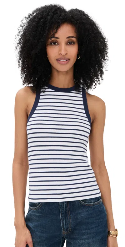 SOLD OUT NYC THE NOT SO BASIC TANK NAVY STRIPE
