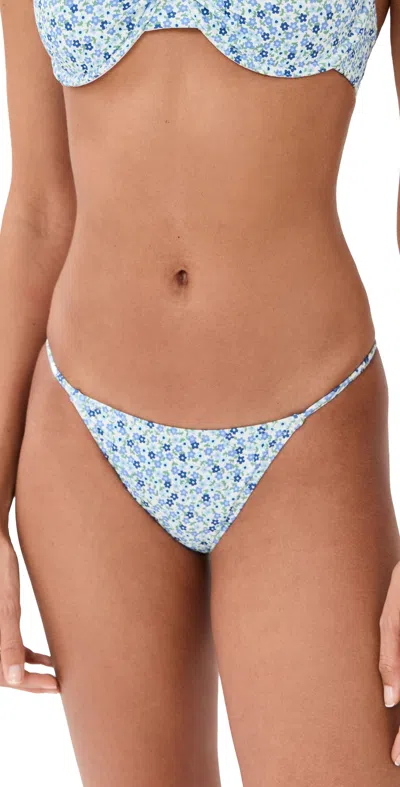 SOLID & STRIPED X SUMMER I TURNED PRETTY THE LOLITA BIKINI BOTTOMS BABY DITSY FLORAL