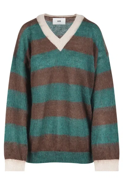 SOLOTRE SOLOTRE - MAGLIA - 460774 - VERDE/MARRONE