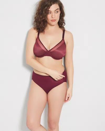 SOMA UNBELIEVABLE LIFT UNLINED PERFECT COVERAGE T-SHIRT BRA IN RED SIZE 34D | SOMA WOMEN'S BRAS