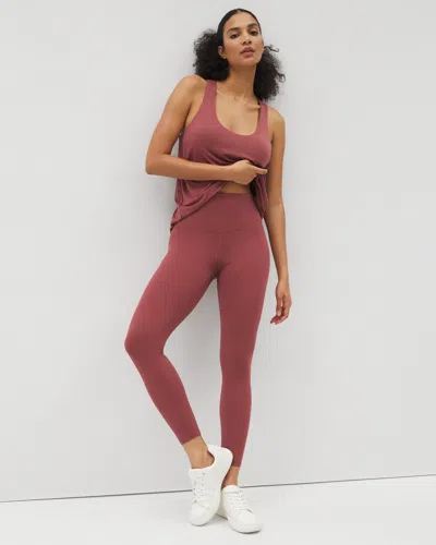 SOMA WOMEN'S HIGH-WAIST POCKET LEGGINGS IN RED SIZE 2XL | SOMA