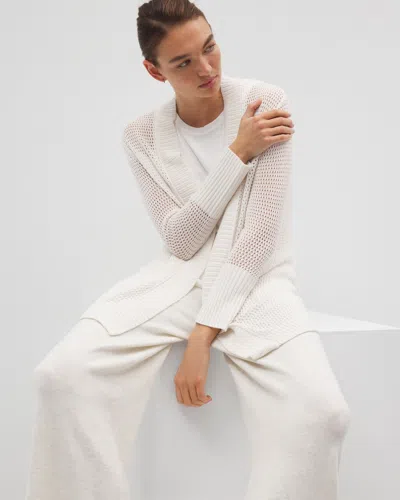 SOMA WOMEN'S OPEN STITCH CARDIGAN IN GRAY SIZE MEDIUM | SOMA