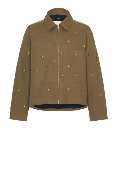 SONG FOR THE MUTE METAL BEAD CROP PATCH POCKET JACKET