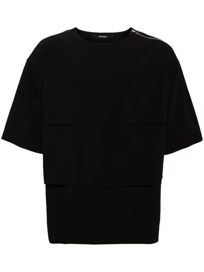 SONGZIO LAYERED DROP-SHOULDER T-SHIRT