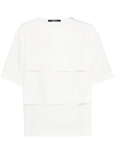 SONGZIO LAYERED DROP-SHOULDER T-SHIRT