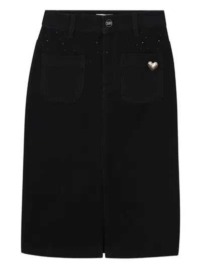 SONIA RYKIEL ENFANT DENIM MIDI SKIRT