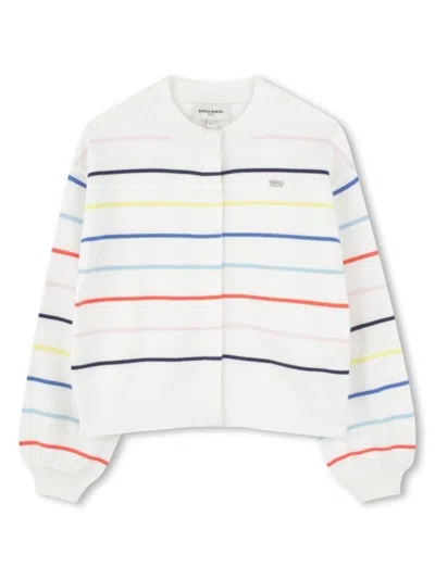 SONIA RYKIEL ENFANT HORIZONTAL STRIPE CARDIGAN