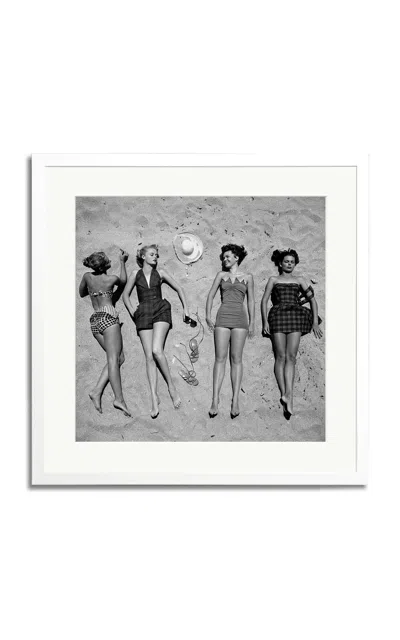 SONIC EDITIONS EXCLUSIVE BEACHWEAR 1950 MEDIUM FRAMED PHOTOGRAPHY PRINT