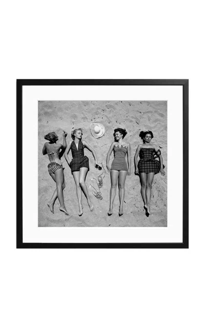 SONIC EDITIONS EXCLUSIVE BEACHWEAR 1950 MEDIUM FRAMED PHOTOGRAPHY PRINT