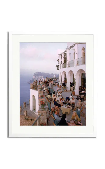 SONIC EDITIONS EXCLUSIVE CAPRI CAFE FRAMED PHOTOGRAPHY PRINT