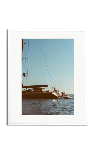 SONIC EDITIONS SARDEGNA YACHT FRAMED PHOTOGRAPHY PRINT