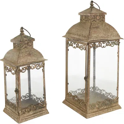 SONOMA SAGE HOME SONOMA SAGE HOME SET OF 2 LANTERN CANDLEHOLDERS