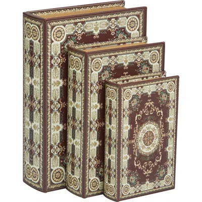 SONOMA SAGE HOME SONOMA SAGE HOME SET OF 3 FAUX BOOK BOXES