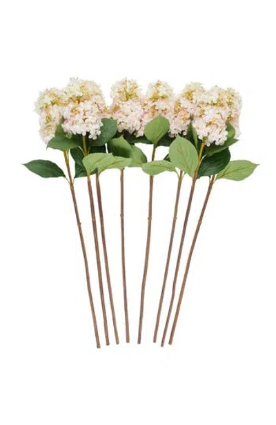 SONOMA SAGE HOME SONOMA SAGE HOME SET OF EIGHT PINK HYDRANGEA ARTIFICIAL FLOWERS