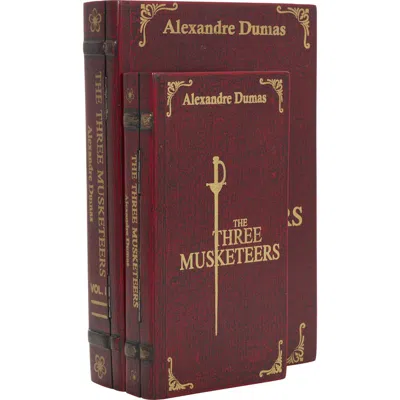 SONOMA SAGE HOME SONOMA SAGE HOME THE THREE MUSKETEERS SET OF 2 FAUX BOOK BOXES