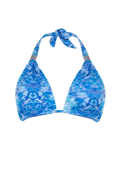 SOPHIA ALEXIA WOMEN'S BLUE SEA DREAM MIAMI BIKINI TOP