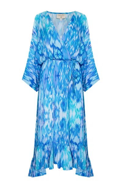 SOPHIA ALEXIA WOMEN'S BLUE SEA DREAM MOZAMBIQUE MIDAXI DRESS