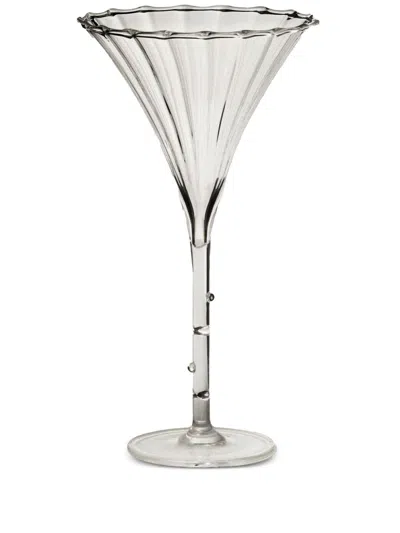 SOPHIE LOU JACOBSEN TRUMPET TRANSPARENT APERITIF GLASSES (SET OF FOUR)