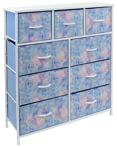 SORBUS SORBUS 20IN TIE-DYE 9-DRAWER STORAGE CUBE DRESSER
