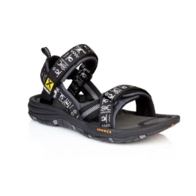 SOURCE SOURCE SANDALEN FÜR MÄNNER GOBI SCHWARZ INCA-OUTDOOR-SCHWARZ