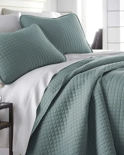 SOUTH SHORE LINENS SOUTH SHORE LINENS OVERSIZED GEOMETRIC EASY CARE QUILT SET