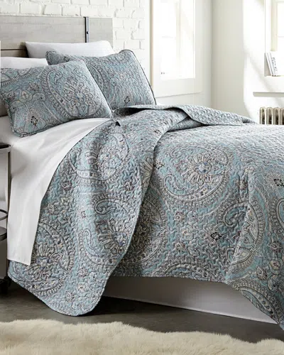 SOUTH SHORE LINENS SOUTH SHORE LINENS PURE MELODY CLASSIC PAISLEY PRINTED QUILT SET