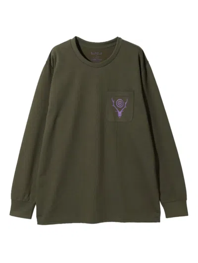 SOUTH2 WEST8 CIRCLE HORN-PRINT T-SHIRT