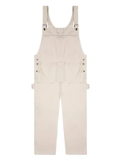 SOUTH2 WEST8 COTTON CANVAS BUTTON OVERALLS