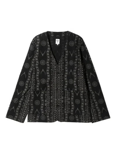 SOUTH2 WEST8 PRINTED BLAZER