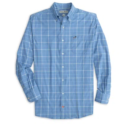 SOUTHERN POINT CO. HADLEY PERFORMANCE SHIRT IN BLANTON BLUE