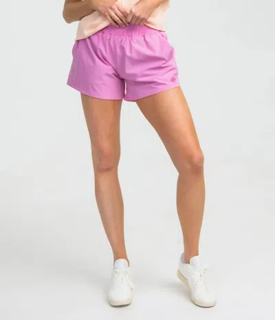 SOUTHERN SHIRT COMPANY LINED HYBRID SHORTS IN ORCHID