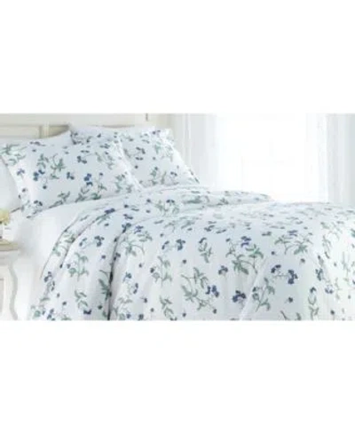 SOUTHSHORE FINE LINENS FORGET ME NOT COTTON REVERSIBLE 3 PC. DUVET COVER SETS